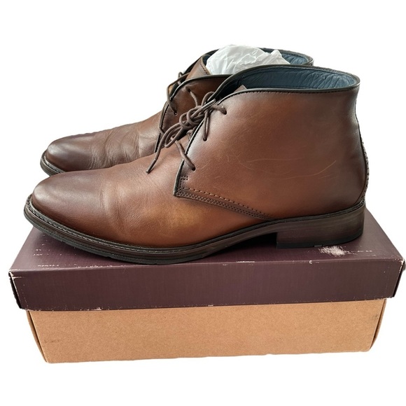 Johnston & Murphy XC Flex Raleigh Chukka Tan Full Grain Leather Boots size 13